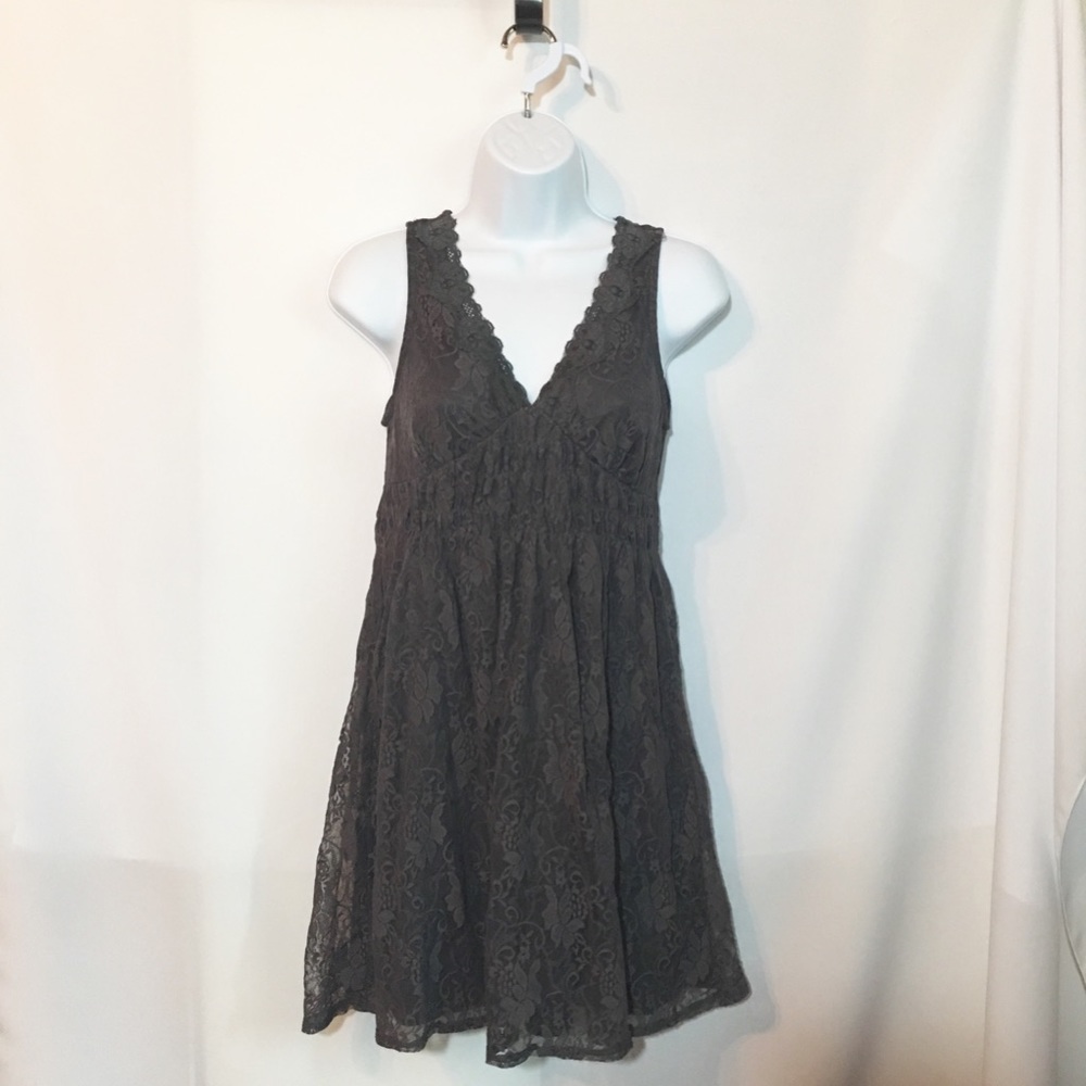 Small gray lace dress